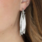 ​Pursuing The Plumes - Silver - Paparazzi Earring Image