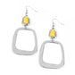 Material Girl Mod - Yellow - Paparazzi Earring Image