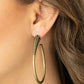 Fully Loaded - Brass - Paparazzi Earring Image