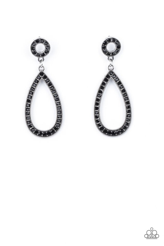 Regal Revival - Black - Paparazzi Earring Image