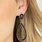 Regal Revival - Black - Paparazzi Earring Image