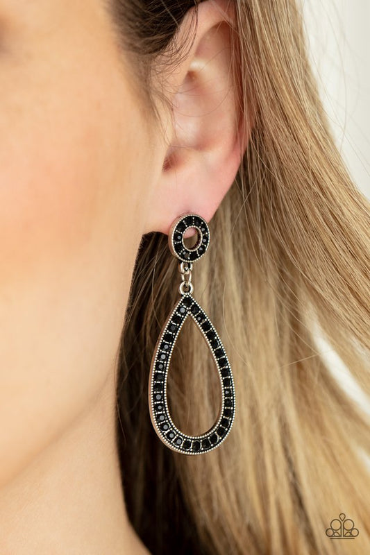 Regal Revival - Black - Paparazzi Earring Image