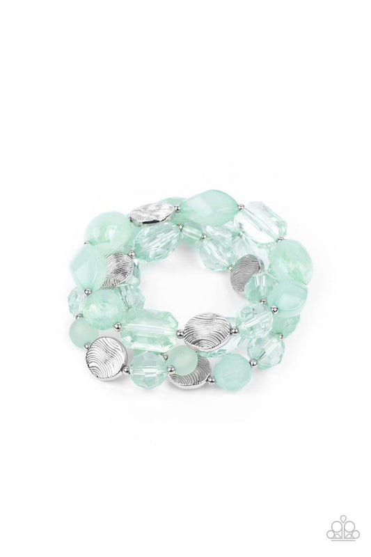 Oceanside Bliss - Green - Paparazzi Bracelet Image