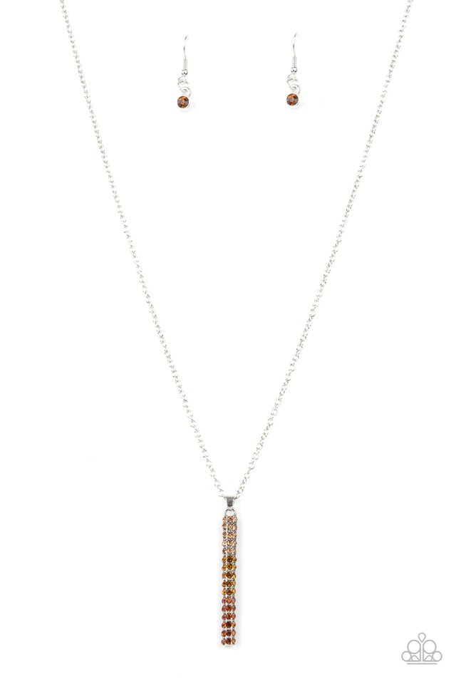 Tower Of Transcendence - Brown - Paparazzi Necklace Image