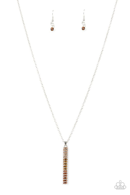 Tower Of Transcendence - Brown - Paparazzi Necklace Image
