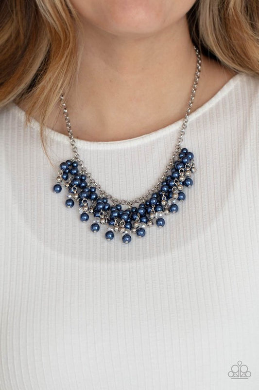 Champagne Dreams - Blue - Paparazzi Necklace Image