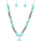 ​​Blazing Saddles - Blue - Paparazzi Necklace Image