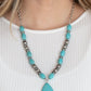 ​​Blazing Saddles - Blue - Paparazzi Necklace Image