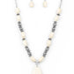 ​​Blazing Saddles - White - Paparazzi Necklace Image