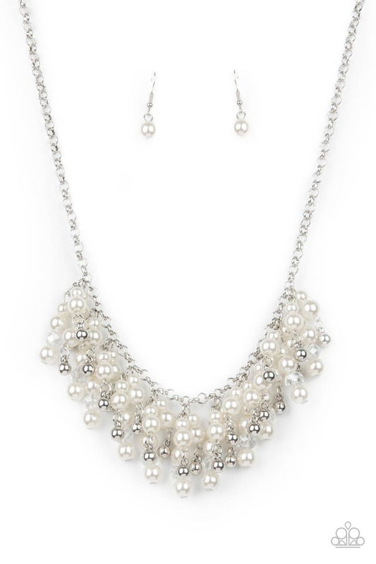 Champagne Dreams - White - Paparazzi Necklace Image