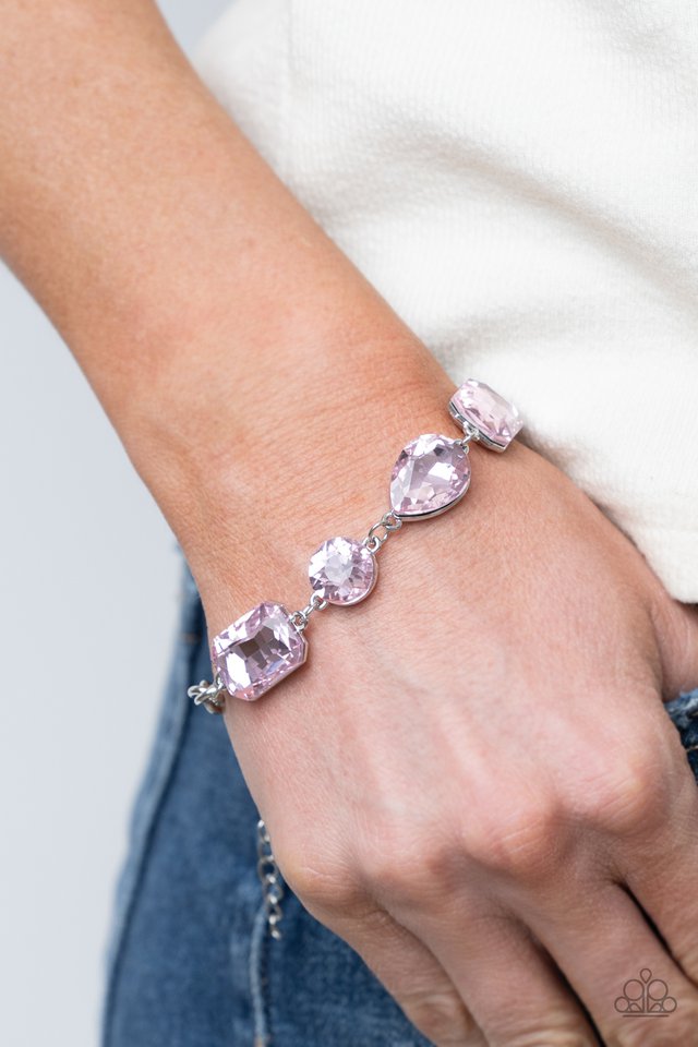 Cosmic Treasure Chest - Pink - Paparazzi Bracelet Image