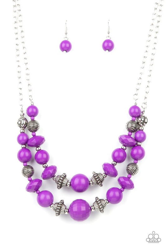 Upscale Chic - Purple - Paparazzi Necklace Image