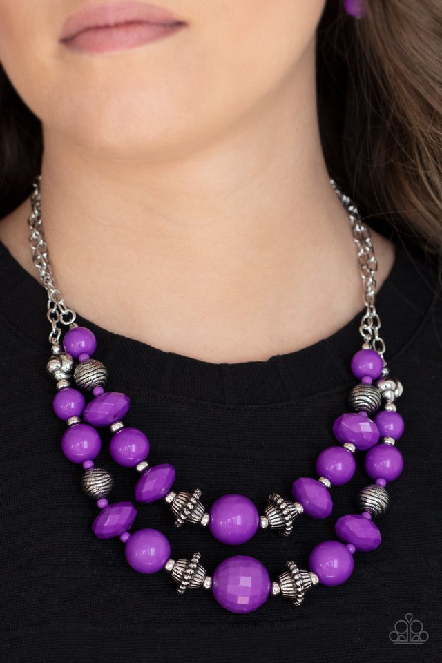 Upscale Chic - Purple - Paparazzi Necklace Image