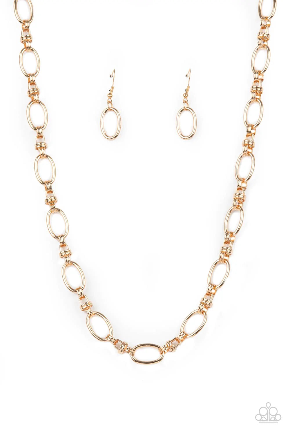 Paparazzi Necklace ~ Defined Drama - Gold