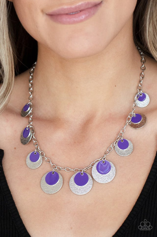 ​The Cosmos Are Calling - Purple - Paparazzi Necklace Image