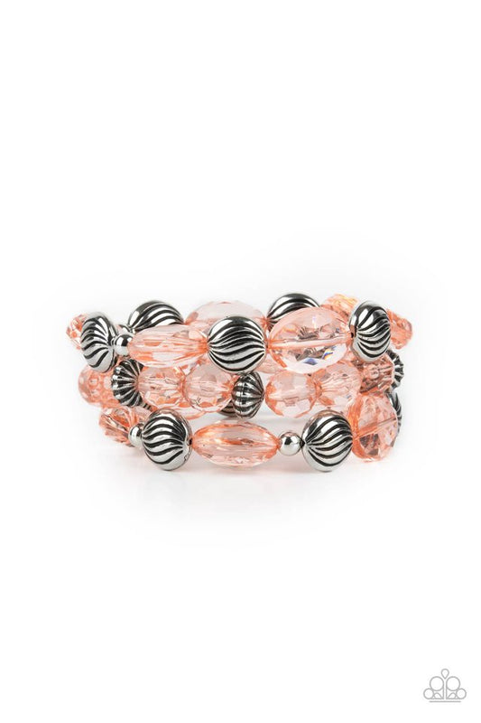 Crystal Charisma - Orange - Paparazzi Bracelet Image