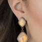 Double Dipping Diamonds - Copper - Paparazzi Earring Image