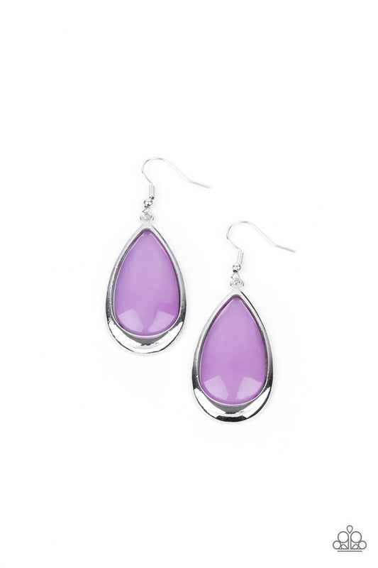 A World To SEER - Purple - Paparazzi Earring Image