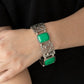 ​Colorful Coronation - Green - Paparazzi Bracelet Image