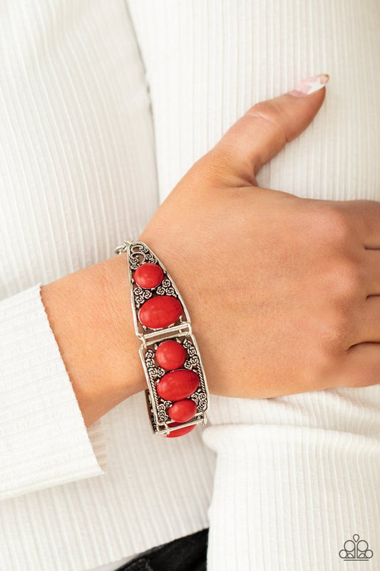 Southern Splendor - Red - Paparazzi Bracelet Image