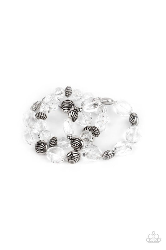 Crystal Charisma - White - Paparazzi Bracelet Image