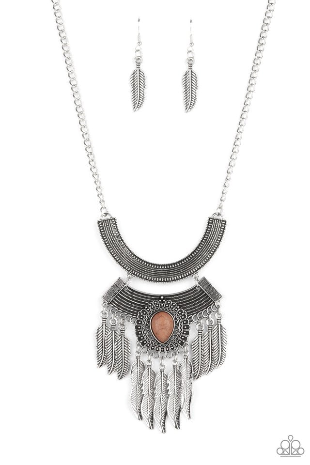 ​Desert Devotion - Brown - Paparazzi Necklace Image