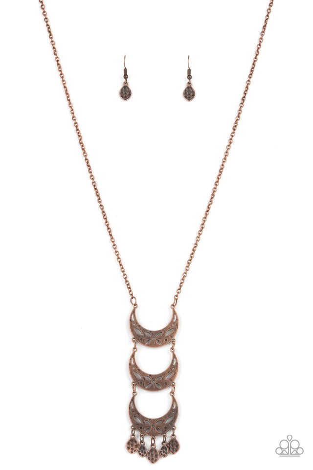 Half-Moon Child - Copper - Paparazzi Necklace Image