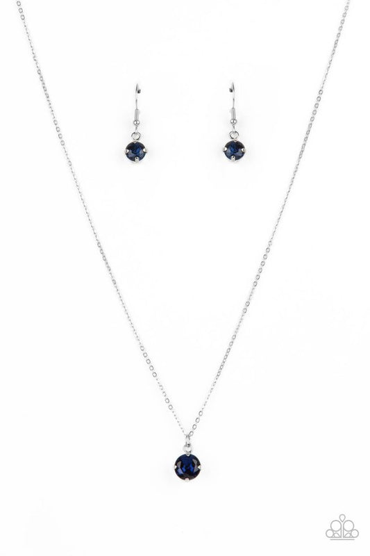 Undeniably Demure - Blue - Paparazzi Necklace Image