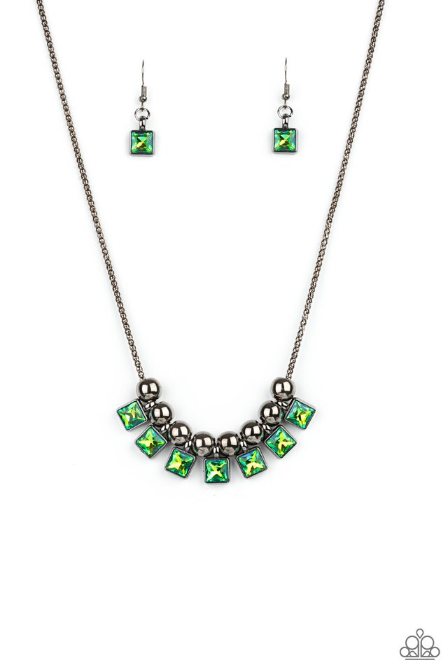 Graciously Audacious - Green - Paparazzi Necklace Image
