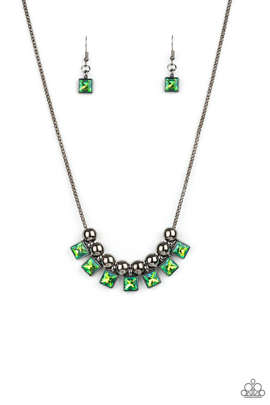 Graciously Audacious - Green - Paparazzi Necklace Image