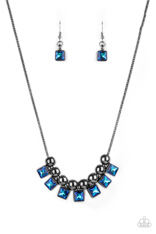 Collar Paparazzi ~ Graciosamente audaz - Azul