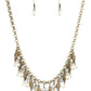 Cosmopolitan Couture - Brass - Paparazzi Necklace Image