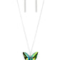 The ​Social Butterfly Effect - Green - Paparazzi Necklace Image