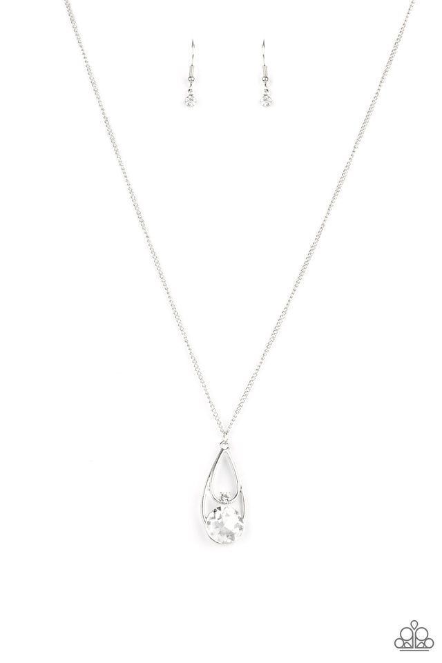 ​Gala Gleam - White - Paparazzi Necklace Image
