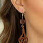 Twisted Torrents - Brown - Paparazzi Earring Image