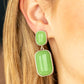 ​Meet Me At The Plaza - Green - Paparazzi Earring Image