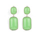 ​Meet Me At The Plaza - Green - Paparazzi Earring Image