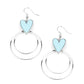 ​Happily Ever Hearts - Blue - Paparazzi Earring Image