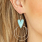 ​Happily Ever Hearts - Blue - Paparazzi Earring Image