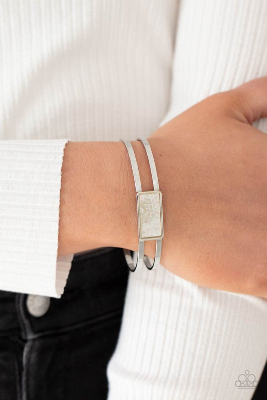 Remarkably Cute and Resolute - White - Paparazzi Bracelet Image