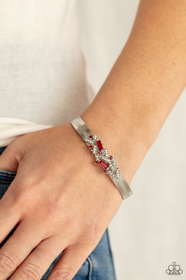 A Chic Clique - Red - Paparazzi Bracelet Image