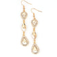 ​Test of TIMELESS - Gold - Paparazzi Earring Image