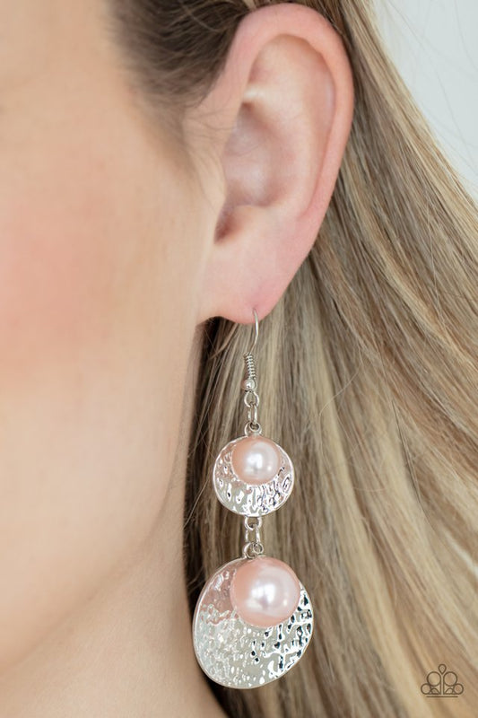 ​Pearl Dive - Pink - Paparazzi Earring Image