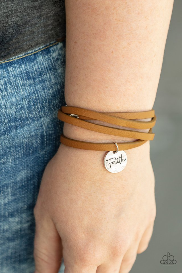 Wonderfully Worded - Brown - Paparazzi Bracelet Image