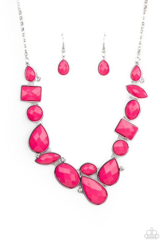 ​Mystical Mirage - Pink - Paparazzi Necklace Image