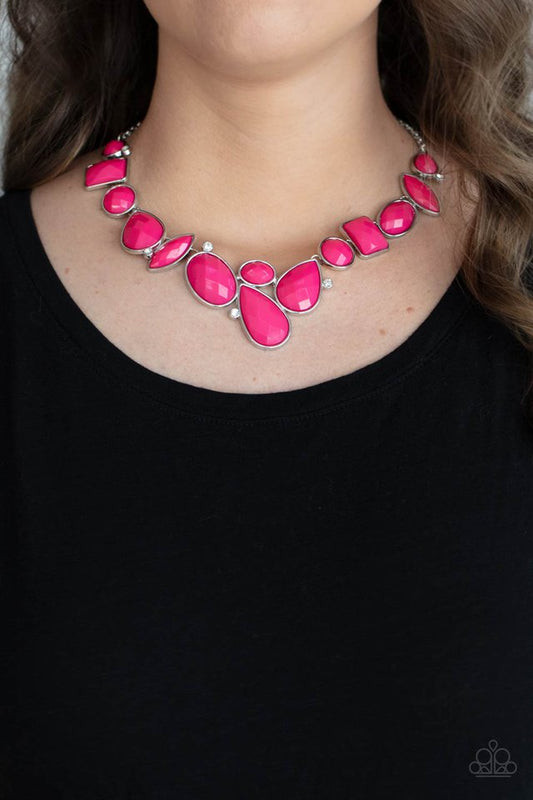 ​Mystical Mirage - Pink - Paparazzi Necklace Image