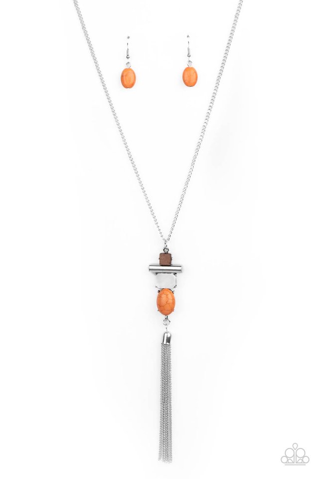 Natural Novice - Orange - Paparazzi Necklace Image