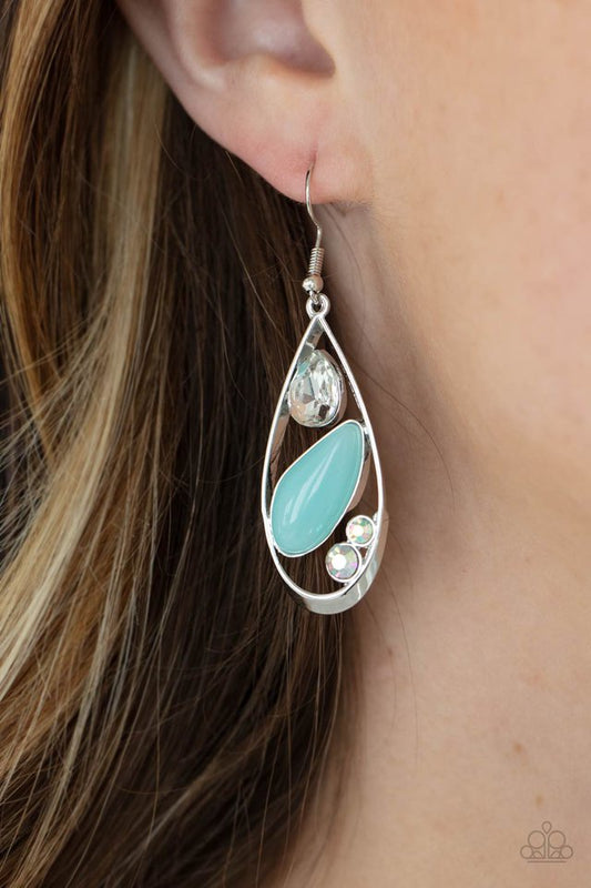 ​Harmonious Harbors - Blue - Paparazzi Earring Image