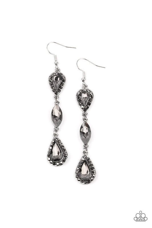 ​Test of TIMELESS - Silver - Paparazzi Earring Image