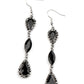 ​Test of TIMELESS - Black - Paparazzi Earring Image